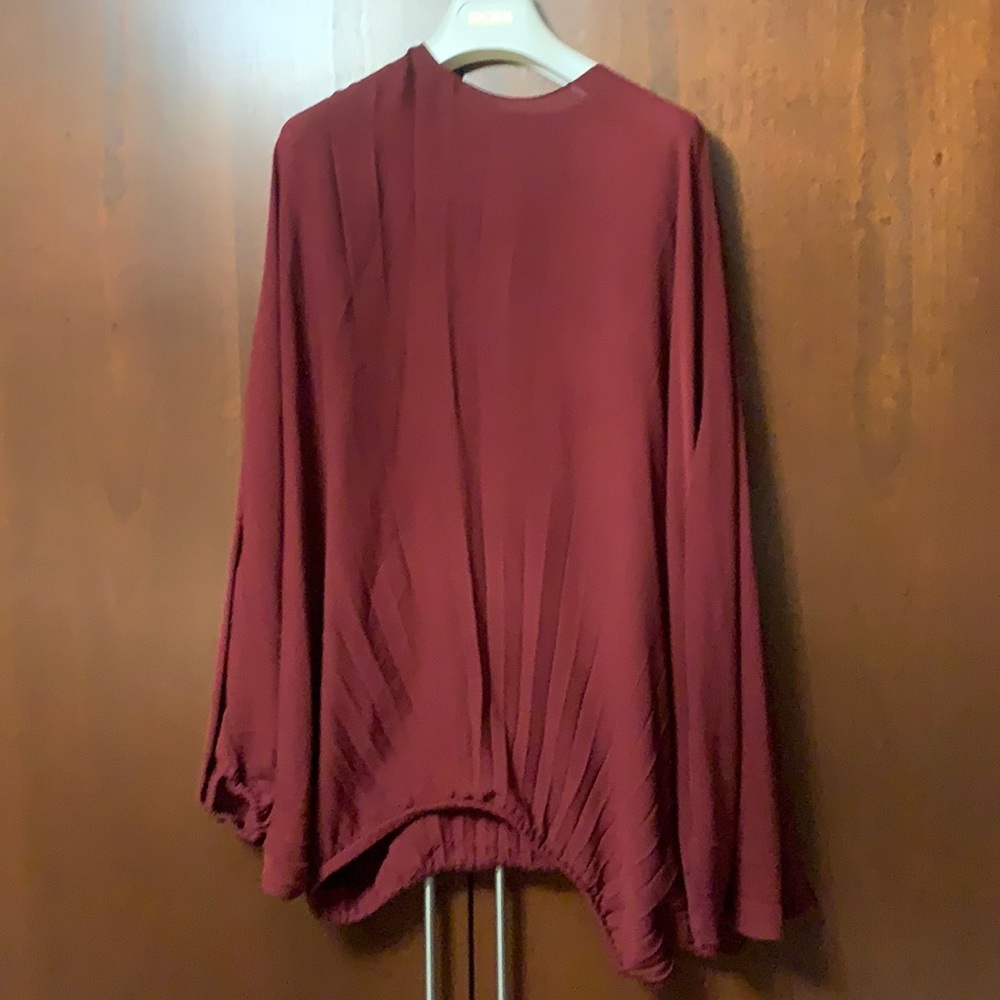 Valentino Burgundy Blouse Size 40